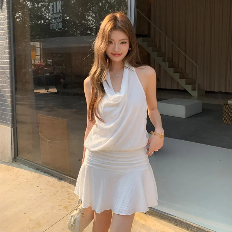 RTNH Slip Dresses Women's White-2