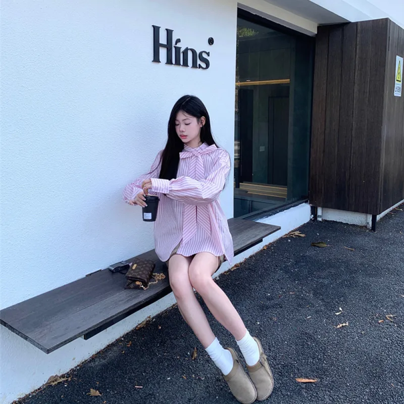 RTNH Spring And Summer Shirt Women's Pink-2