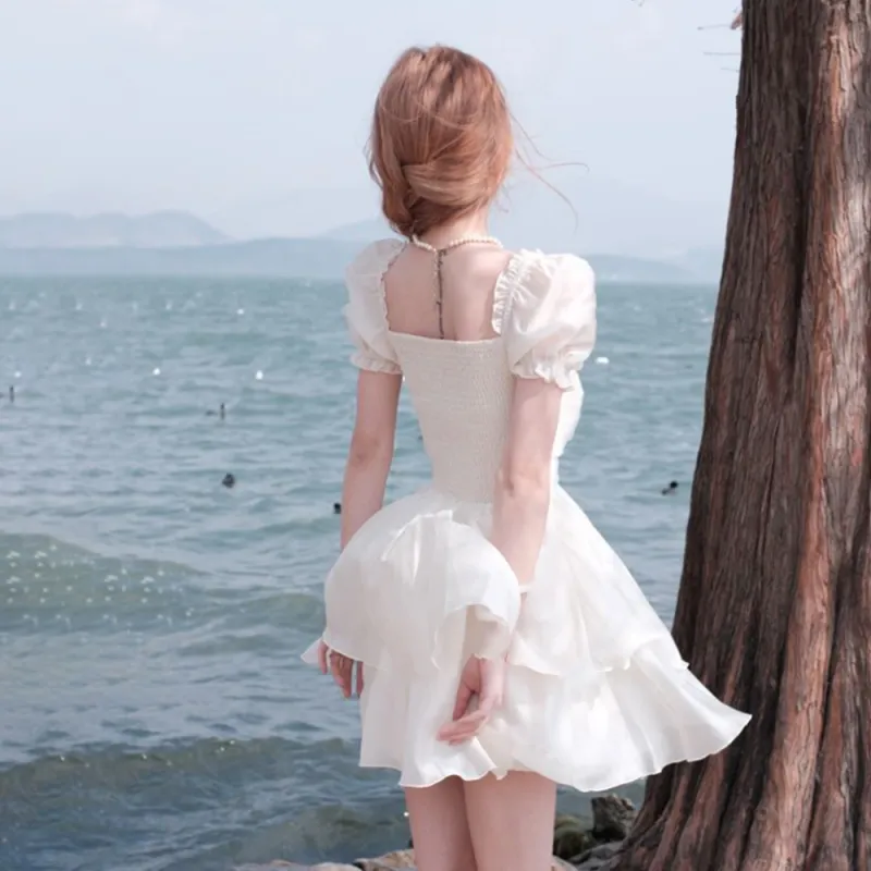 KUNZHUDAXIANG Short Sleeved Dress Women's-10