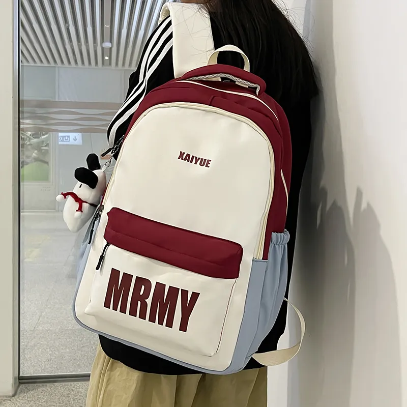 Gerlanx Nylon Backpack Regular Unisex Red/Green Pink/Black-1