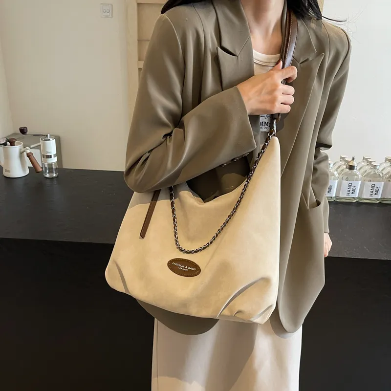 Gerlanx Pu Shoulder Bag Crossbody Bag Large Size Women's Saffron Ecru Coffee Black-7