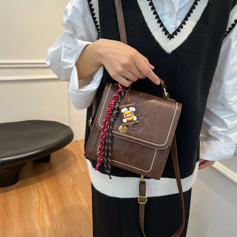 Gerlanx PU Backpack Small Size Women's Dark Tea/Burgundy/Brown/Coffee-21