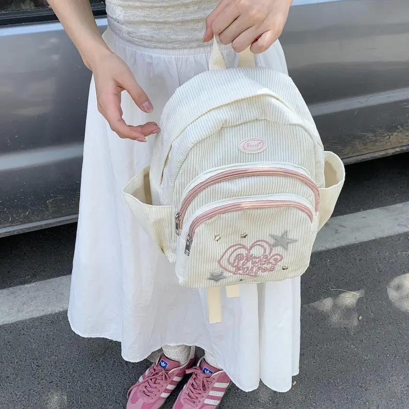 Gerlanx Corduroy Backpack Regular Women's Ivory-7