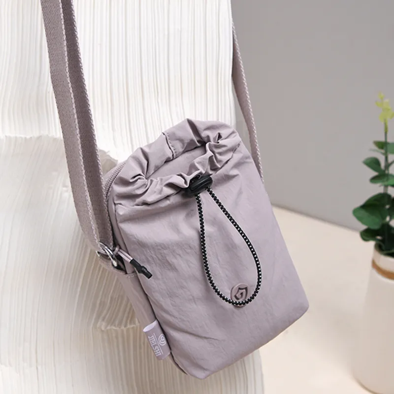 Gerlanx Nylon Fabric Water Bottle Bag, Shoulder Bag Small Size Unisex Multicolor-7