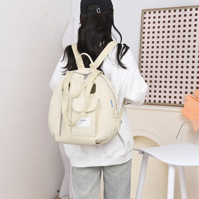 Gerlanx Nylon Fabric Backpack Unisex Multicolor-12