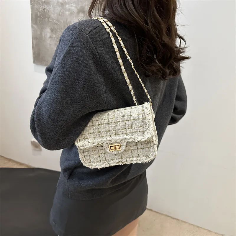 Gerlanx Woolen Shoulder Bag Small Size Women's Multicolor-3