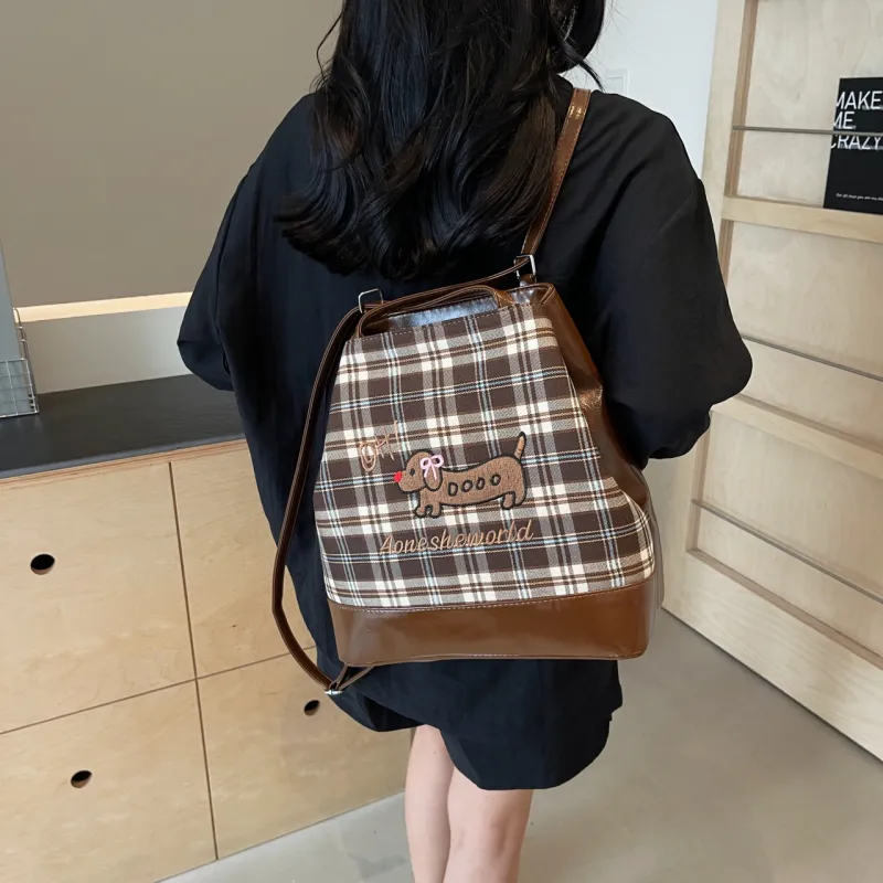 Gerlanx PU Tote Backpack Regular Women's Brown/Multicolor-10