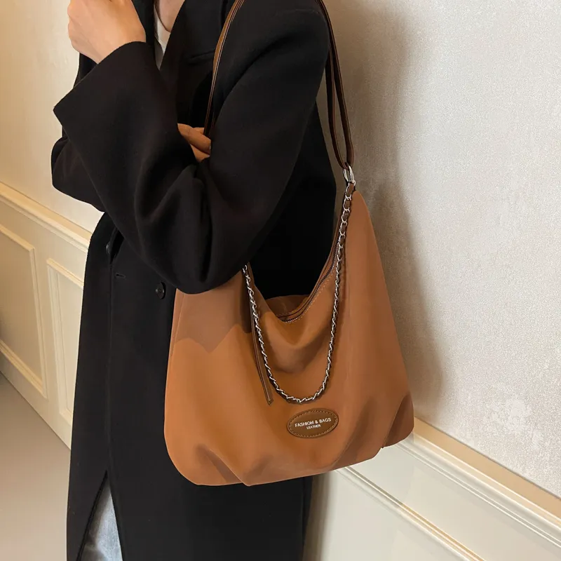 Gerlanx Pu Shoulder Bag Crossbody Bag Large Size Women's Saffron Ecru Coffee Black-31