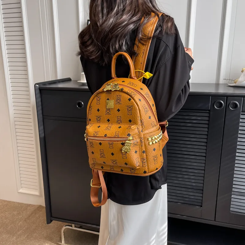 Gerlanx PU Backpack Regular Women's Multicolor-4