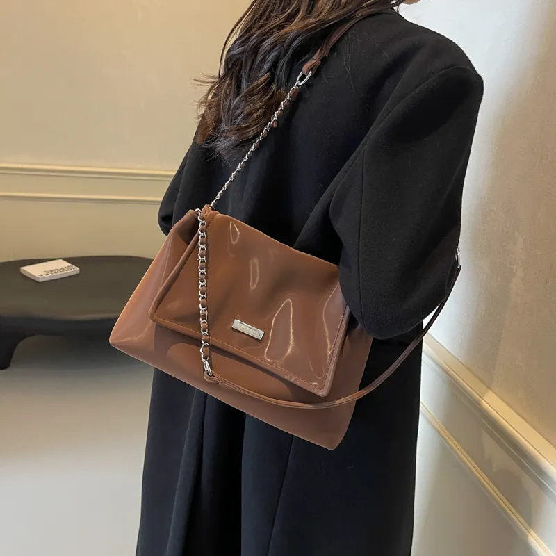 Gerlanx PU Tote Bag, Crossbody Bag, Shoulder Bag Regular Women's Ecru/Black/Brown-3