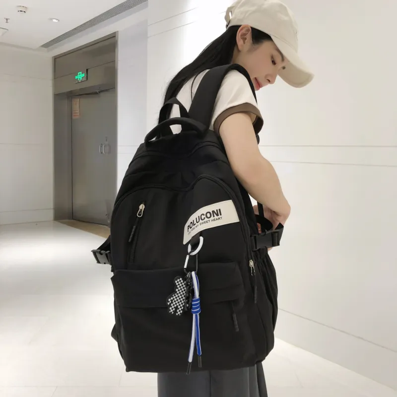 Gerlanx Nylon Backpack Unisex Ecru/Black/Burgundy/Purple-9