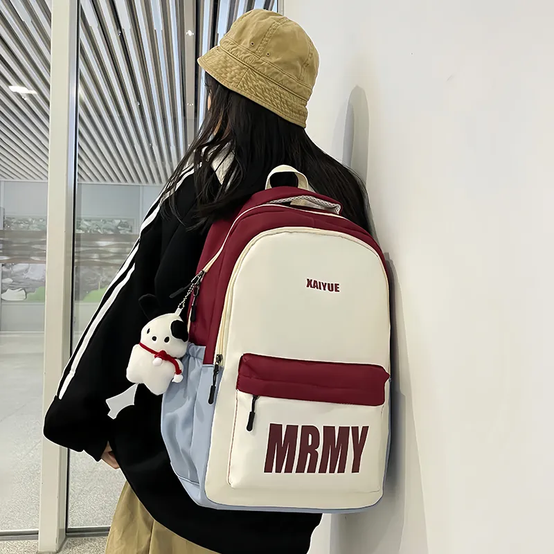 Gerlanx Nylon Backpack Regular Unisex Red/Green Pink/Black-3