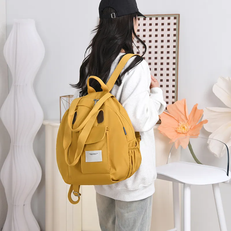 Gerlanx Nylon Fabric Backpack Unisex Multicolor-2