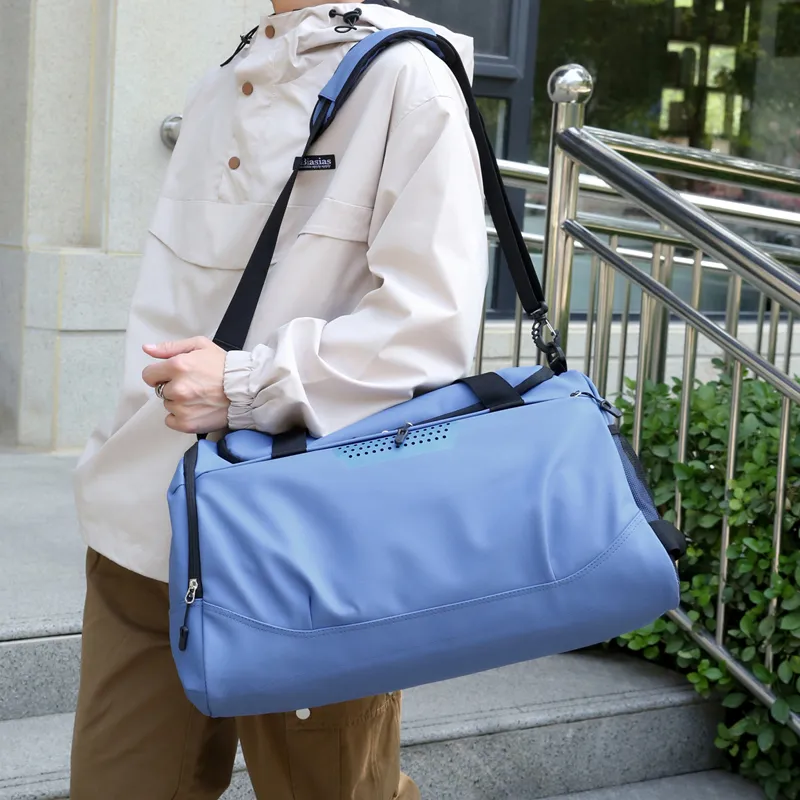 Gerlanx Oxford Gym Bag Large Size Unisex Blue Black-4