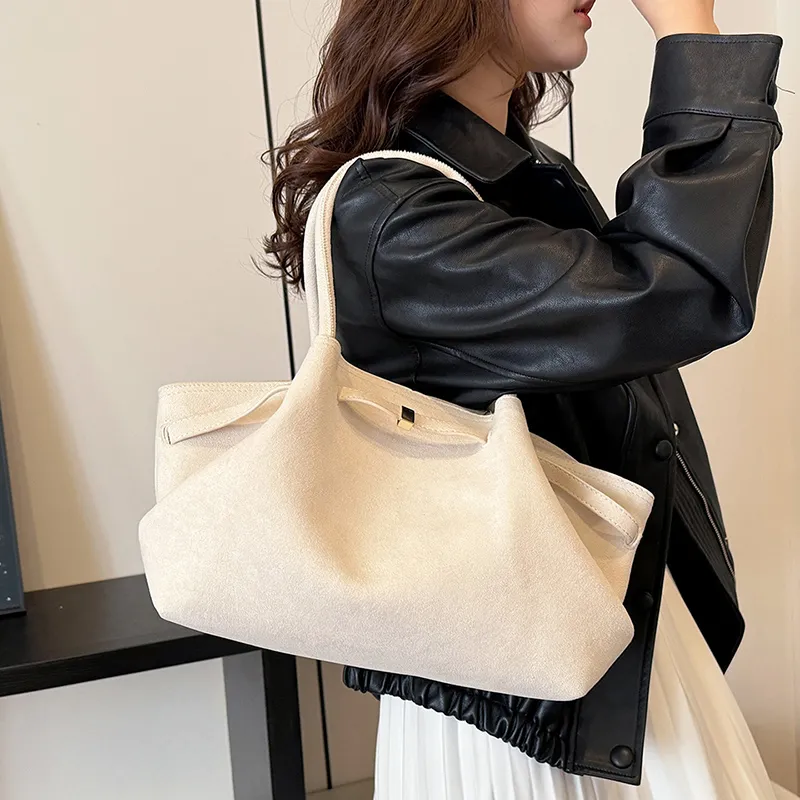 Gerlanx Nubuck Shoulder Bag Regular Women's Black/White/Brown/Jasper/Burgundy/Coffee/-5