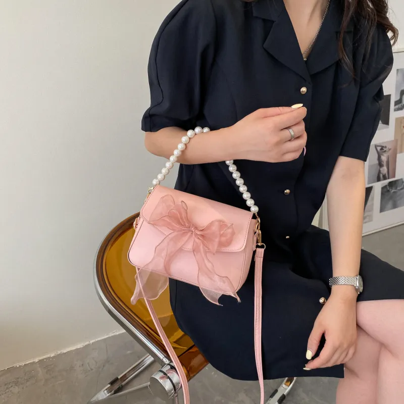PULUWIRR Pu Crossbody Bag Medium Size Women's Black/Blue/Pink/White-13