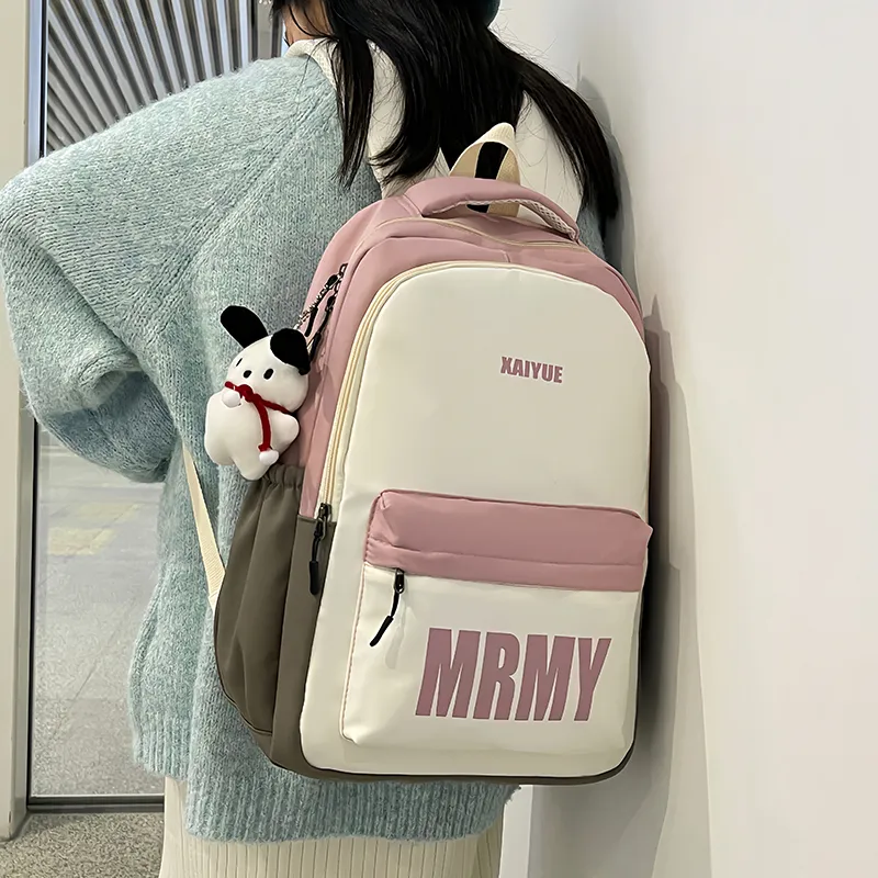 Gerlanx Nylon Backpack Regular Unisex Red/Green Pink/Black-8