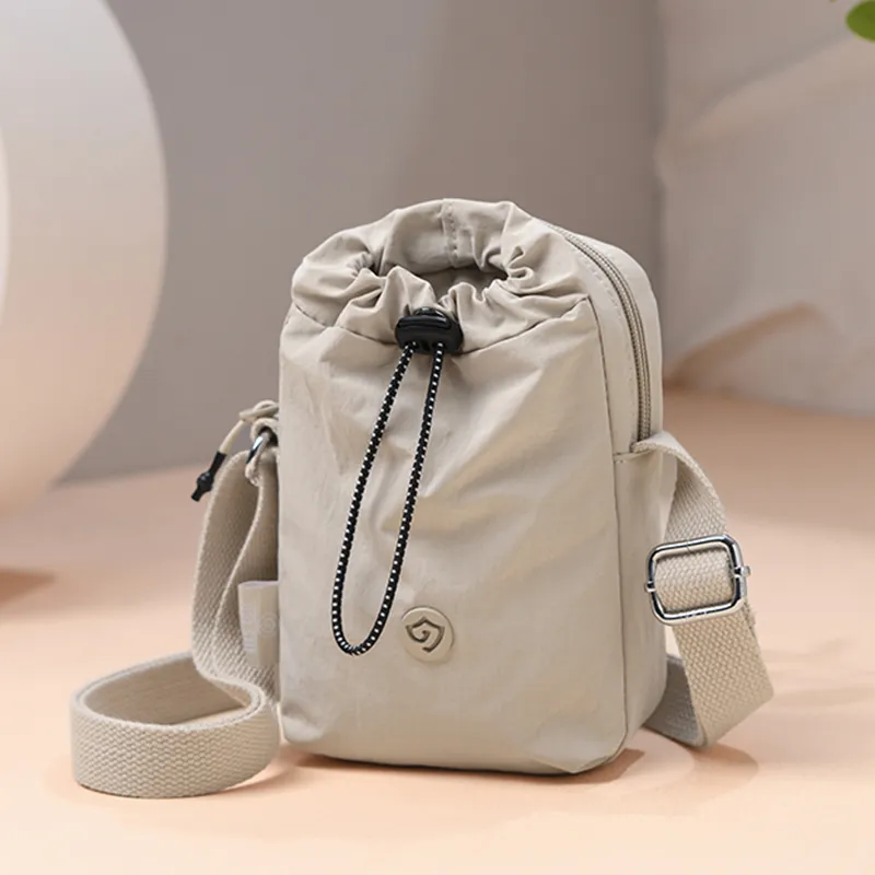 Gerlanx Nylon Fabric Water Bottle Bag, Shoulder Bag Small Size Unisex Multicolor-2