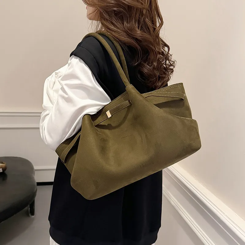Gerlanx Nubuck Shoulder Bag Regular Women's Black/White/Brown/Jasper/Burgundy/Coffee/-13