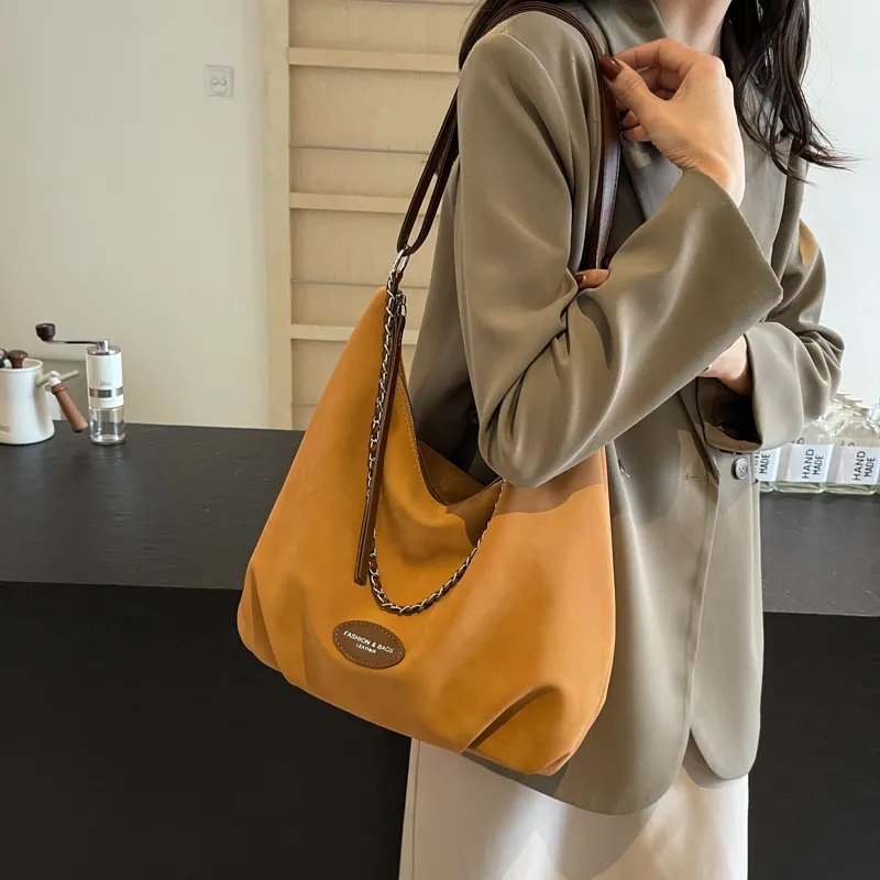Gerlanx Pu Shoulder Bag Crossbody Bag Large Size Women's Saffron Ecru Coffee Black-1