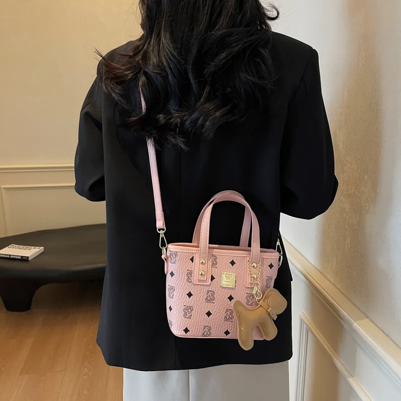 Gerlanx PU Crossbody One Shoulder Handbag Regular Women's New Brown/Girly Pink/Ecru/Black-11