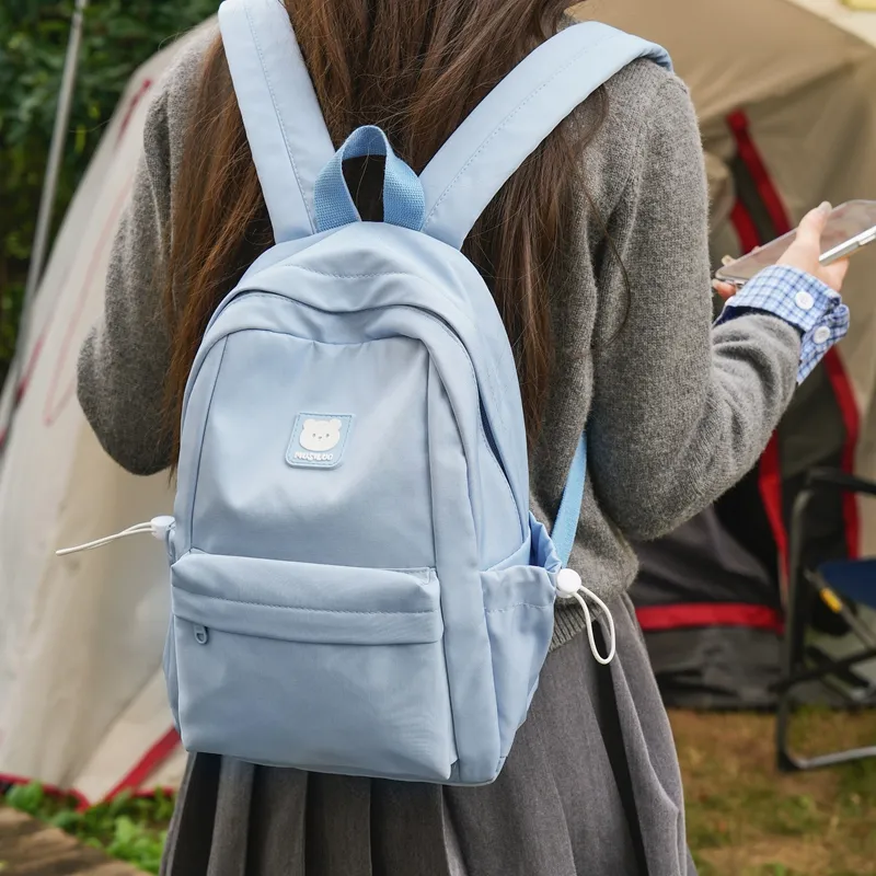 Gerlanx Nylon Backpack Women's White/Black/Blue/Pink/Mint Green/Yellow-12
