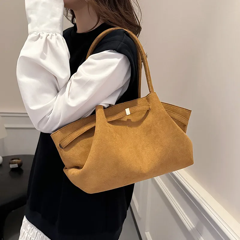 Gerlanx Nubuck Shoulder Bag Regular Women's Black/White/Brown/Jasper/Burgundy/Coffee/-23
