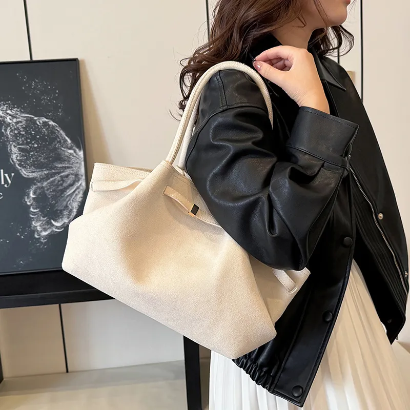Gerlanx Nubuck Shoulder Bag Regular Women's Black/White/Brown/Jasper/Burgundy/Coffee/-4
