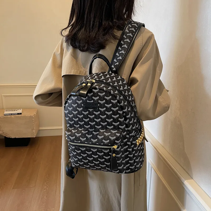 Gerlanx Pu Backpack Large Size Unisex Brown/Black-7