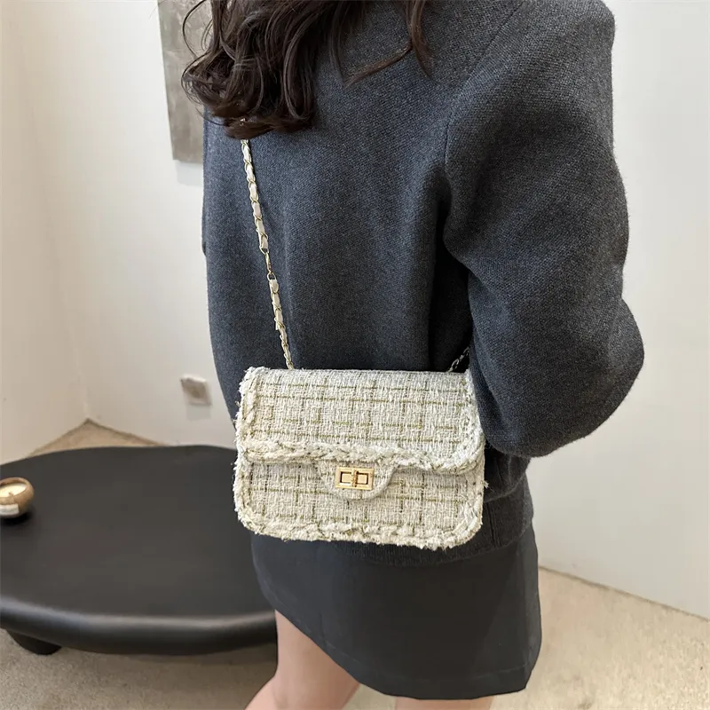 Gerlanx Woolen Shoulder Bag Small Size Women's Multicolor-6