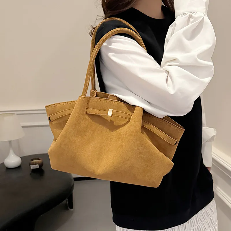 Gerlanx Nubuck Shoulder Bag Regular Women's Black/White/Brown/Jasper/Burgundy/Coffee/-20