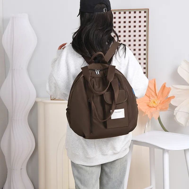 Gerlanx Nylon Fabric Backpack Unisex Multicolor-8