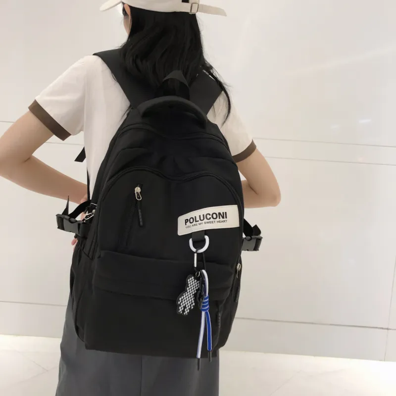 Gerlanx Nylon Backpack Unisex Ecru/Black/Burgundy/Purple-11