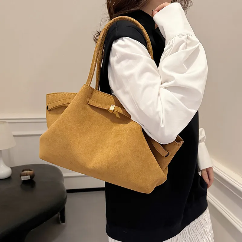 Gerlanx Nubuck Shoulder Bag Regular Women's Black/White/Brown/Jasper/Burgundy/Coffee/-21