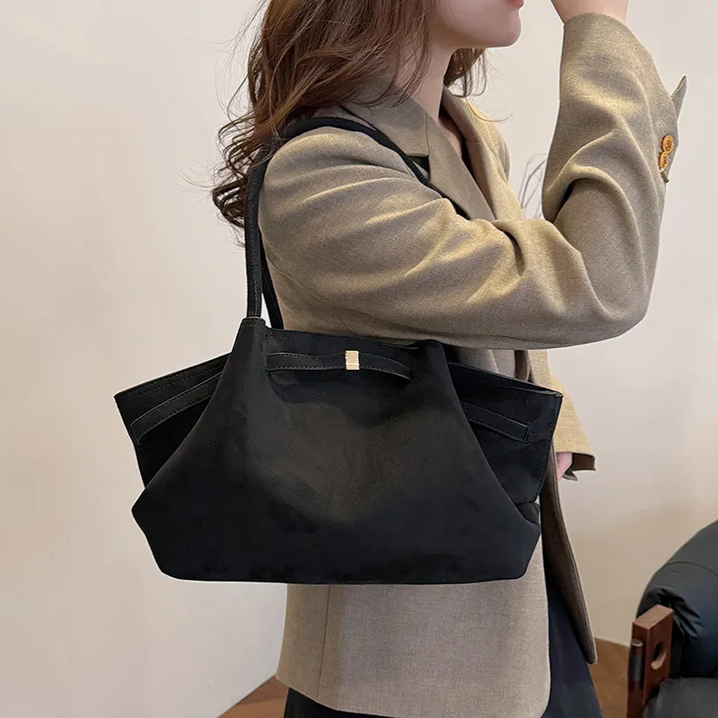 Gerlanx Nubuck Shoulder Bag Regular Women's Black/White/Brown/Jasper/Burgundy/Coffee/-8