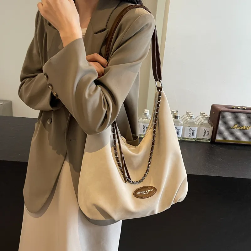 Gerlanx Pu Shoulder Bag Crossbody Bag Large Size Women's Saffron Ecru Coffee Black-12