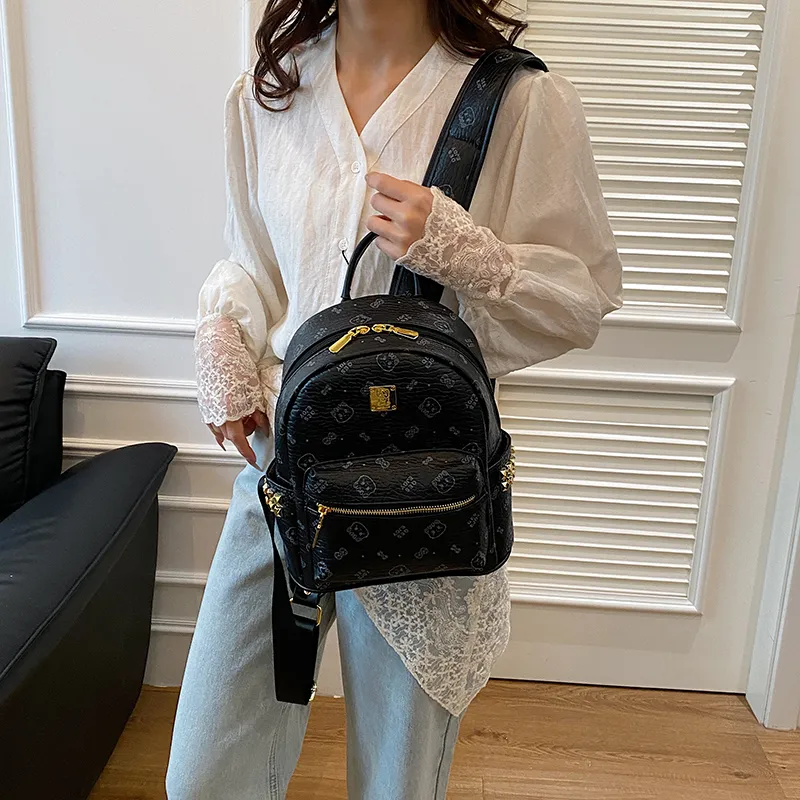 Gerlanx PU Backpack Regular Women's Pink/Brown/White/Black-28