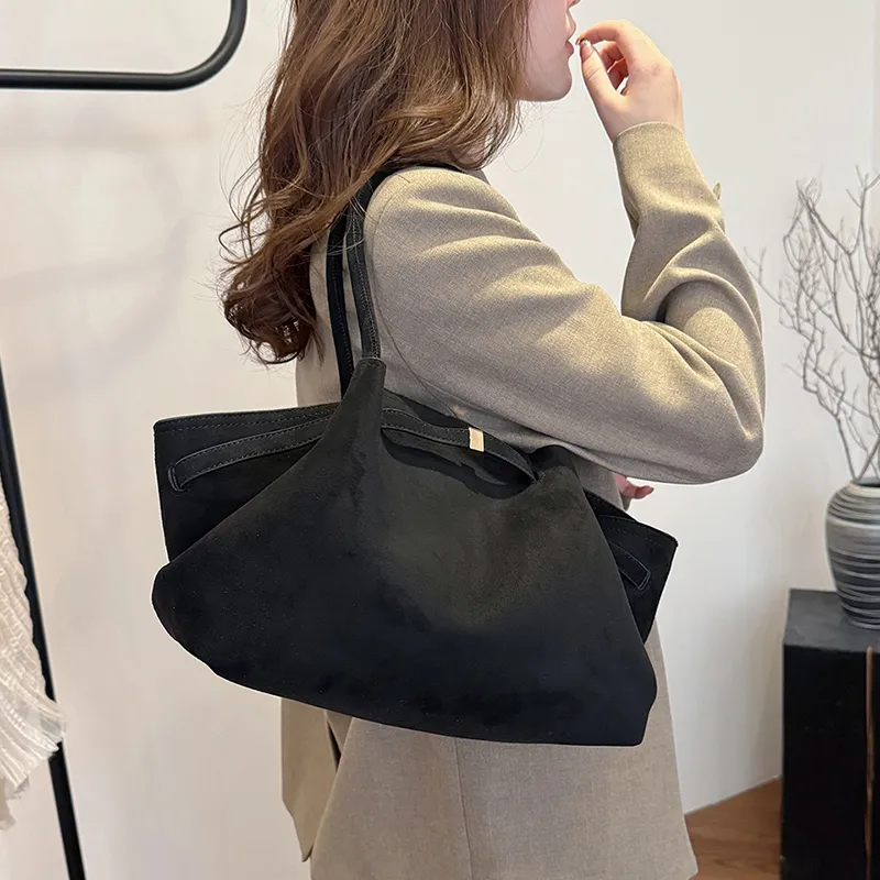 Gerlanx Nubuck Shoulder Bag Regular Women's Black/White/Brown/Jasper/Burgundy/Coffee/-9