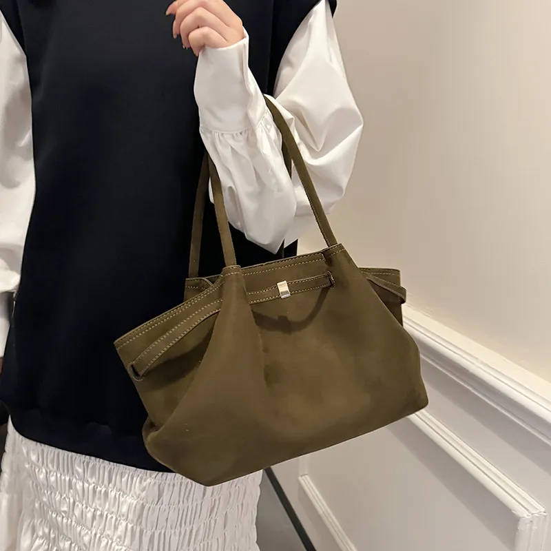 Gerlanx Nubuck Shoulder Bag Regular Women's Black/White/Brown/Jasper/Burgundy/Coffee/-15