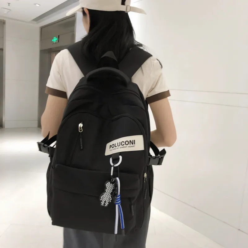 Gerlanx Nylon Backpack Unisex Ecru/Black/Burgundy/Purple-10