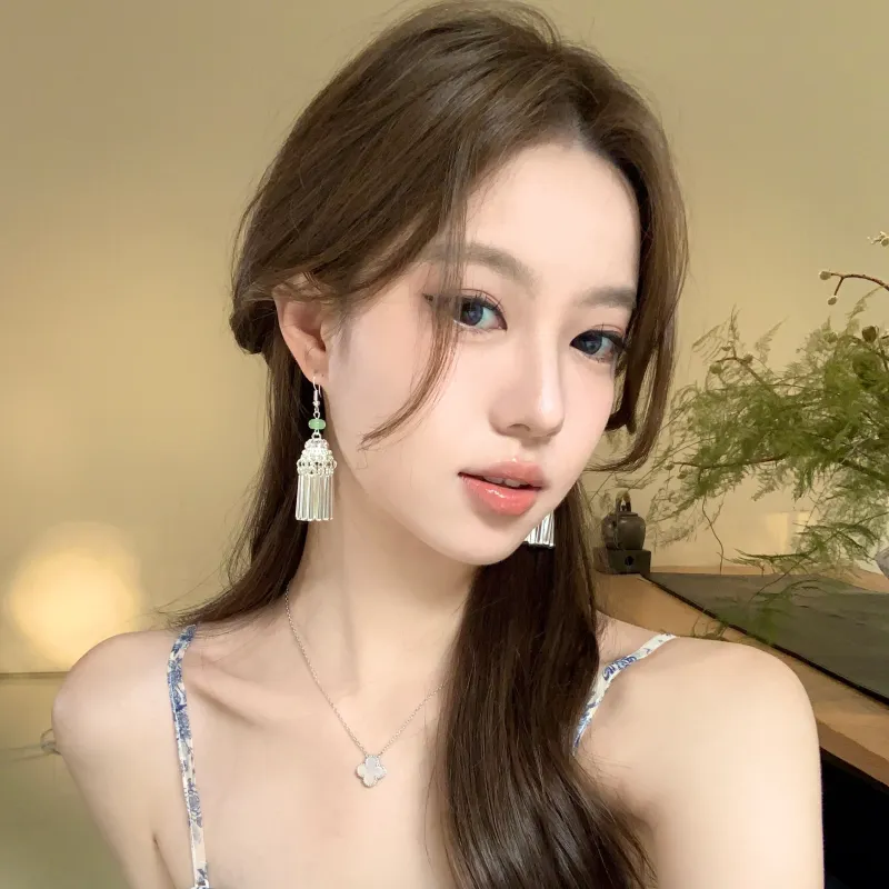 Peach Tea Alloy Earrings Women's-2