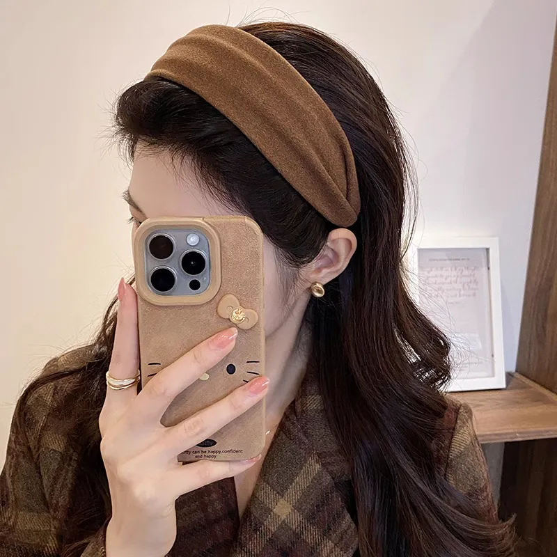 Peach Tea Fabric Headbands Women's-4