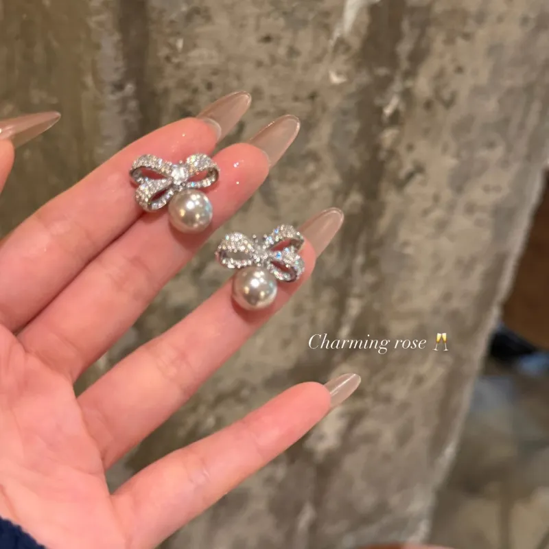 Peach Tea Copper Stud Earrings Women's-1