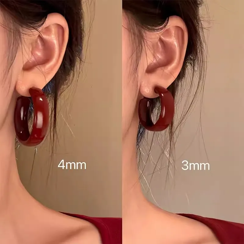 Peach Tea Copper Earrings Women's-3
