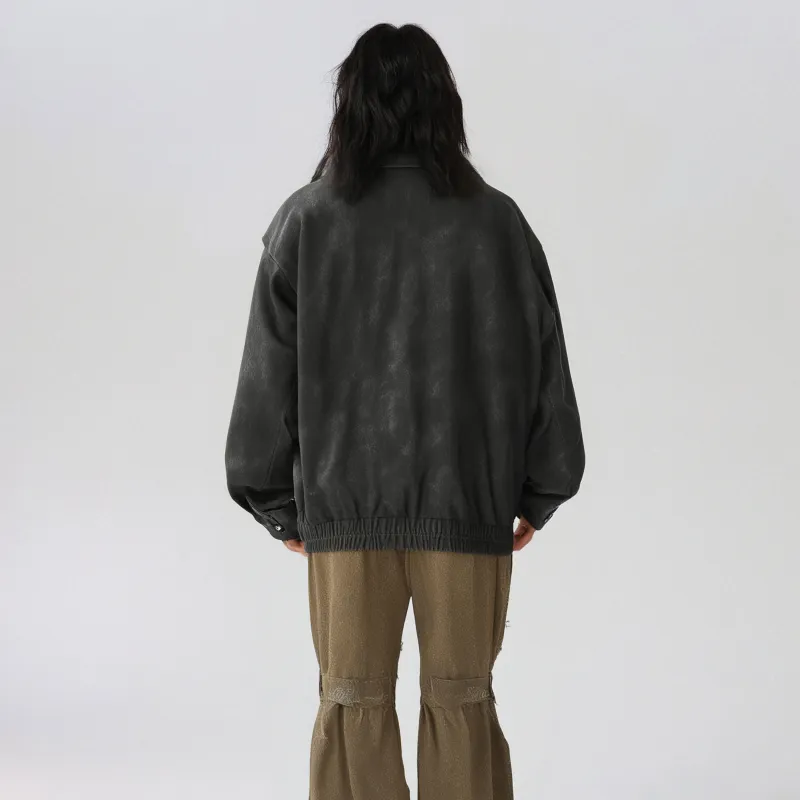 OGEK Leather Jacket Unisex Black-3