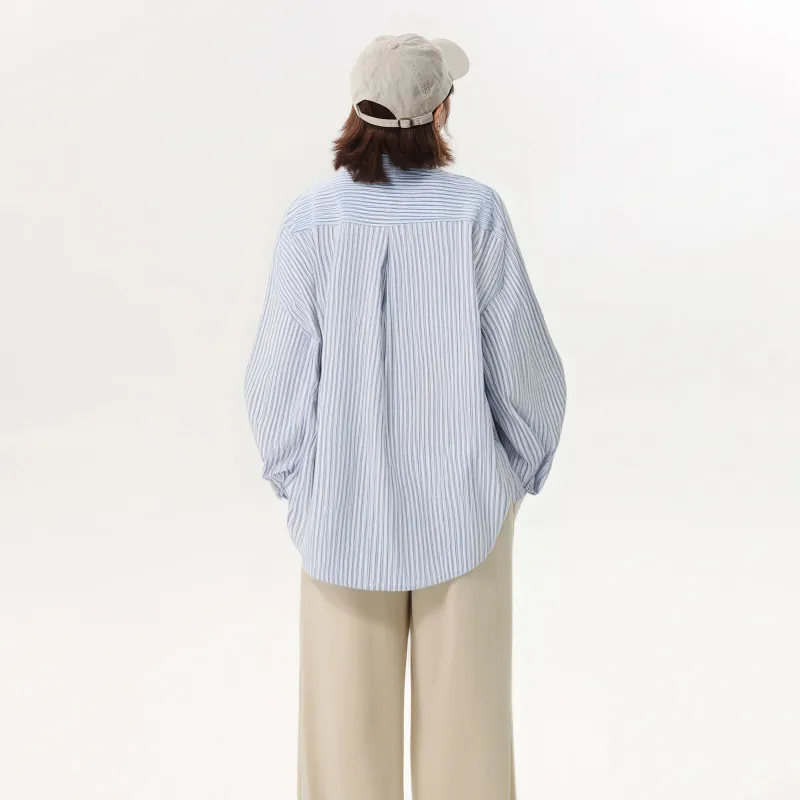 OGEK Shirt Unisex Blue White Stripes-2
