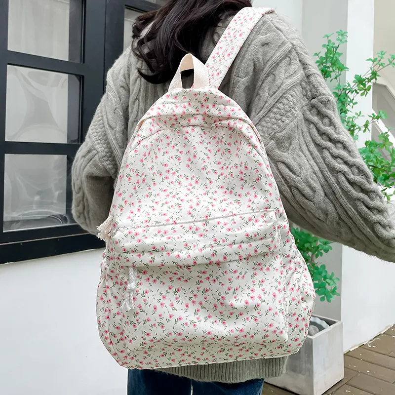 Carissa Nylon Backpack Regular Women's White-5