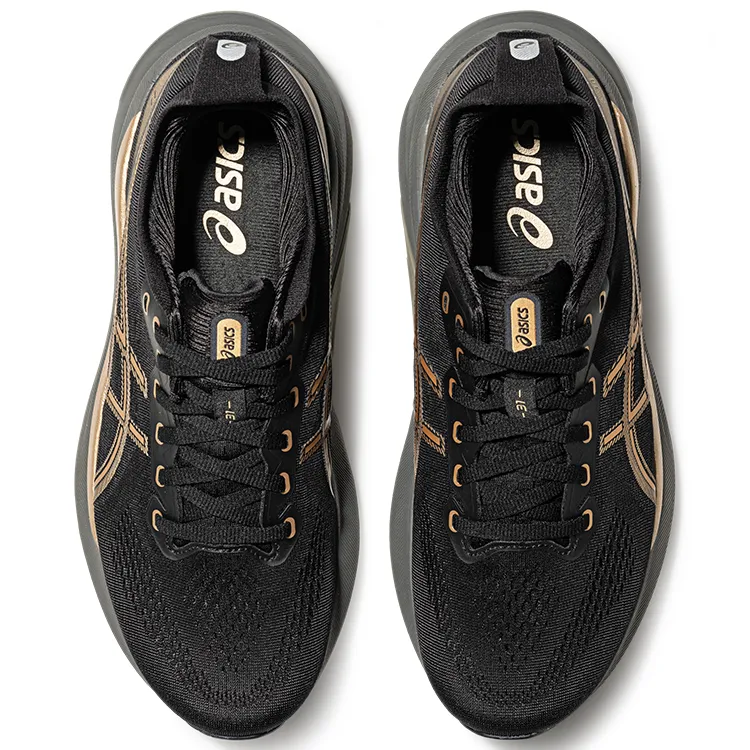 Asics Gel Kayano 31 Support Low Top Running Shoes Men's Black Yellow-3