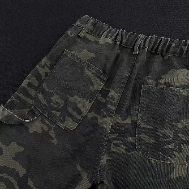 TONYBEAR Denim Shorts Men Camouflage-5