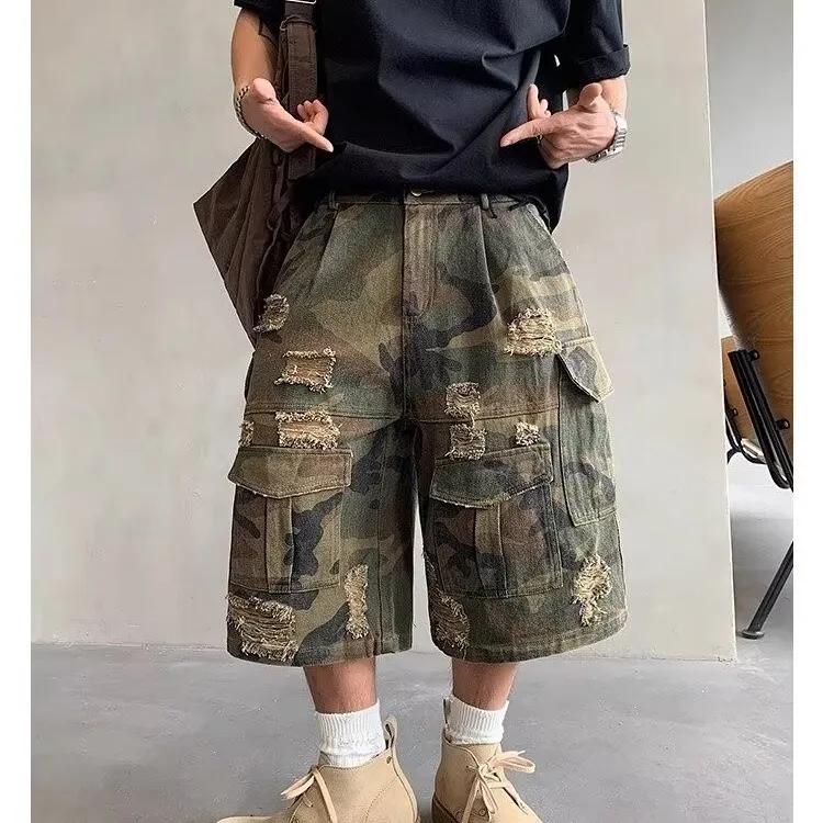 TONYBEAR Cargo Shorts Men Image Color-1